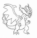 Pokemon Charizard Mega Coloring Pages Outline Brush Ex Printable Cool Deviantart Color Template Print Sketch Anime Dragon Cha Sheets Popular sketch template