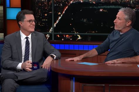Jon Stewart Takes Over The Late Show Interviews Stephen Colbert