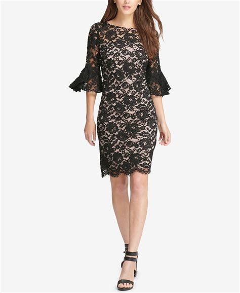 Dkny Lace Bell Sleeve Sheath Dress Created For Macys And Reviews