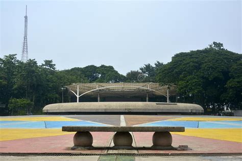 Quezon Memorial Circle Outdoor Park In Quezon City Philippines