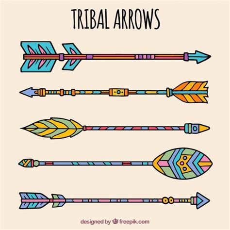 Hand Drawn Tribal Arrows Vector Free Download
