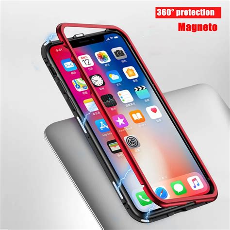 2 In 1 Built In Magnet Phone Cover Magnetic Adsorption Cover For Iphone