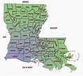 Printable Map Of Louisiana