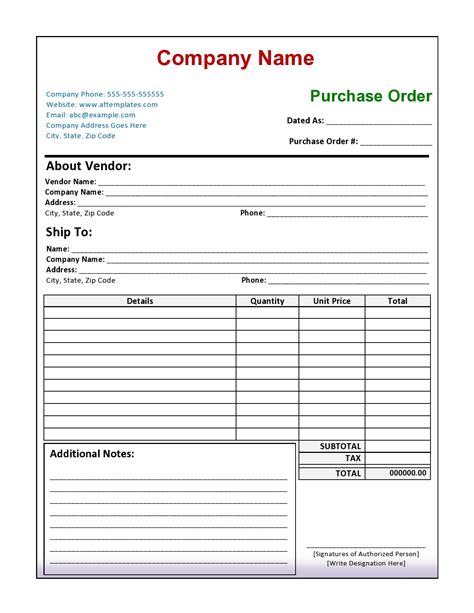 30 Free Purchase Order Templates Excel And Doc Templatearchive