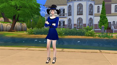 Ng Sims 3 Black Glitz Witch Clothes Set Dress Ts4 Clothing