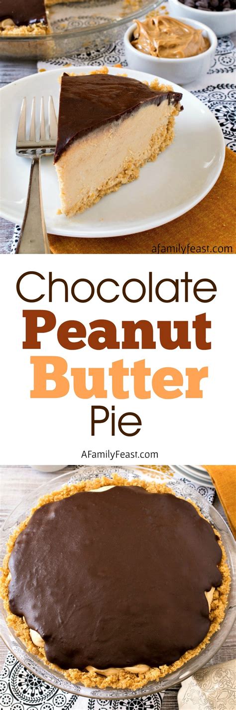 Peanut butter cream with chocolate ganache on delicious low carb chocolate pie crust. Chocolate Peanut Butter Pie