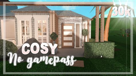 Bloxburg Cosy No Gamepass House 30k House Build Youtube