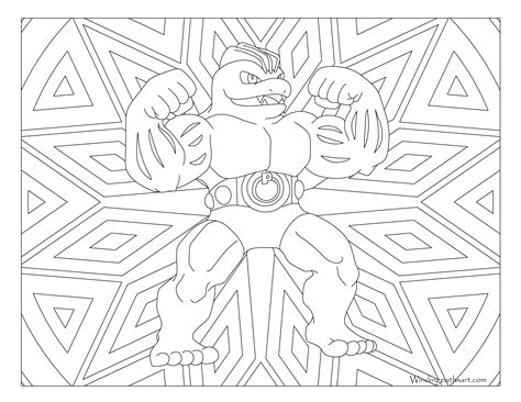 Machamp Pokemon Coloring Pages