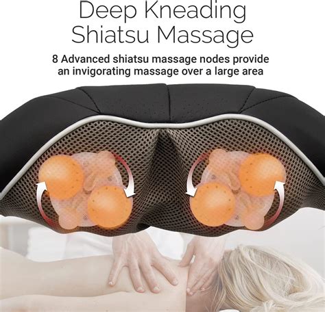 Trumedic Instashiatsu Neck Back Shoulder Massager 3 Massage Speeds Cordless And Rechargeable