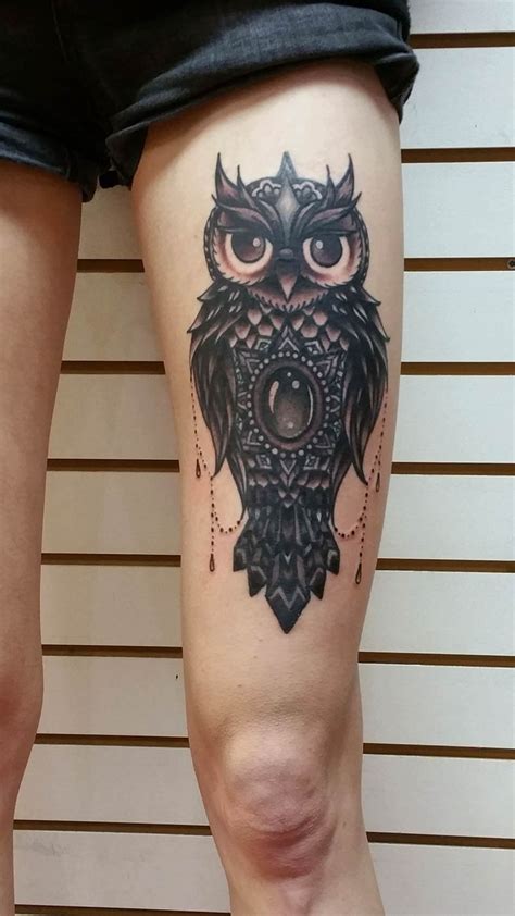 Got This Owl Done At Top Ten Tattoos In Toronto Artist Is Courtney