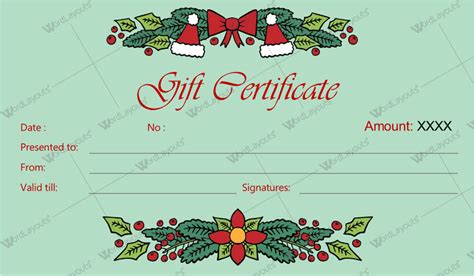 There are dozens of gift certificate templates over at canva. 12+ Beautiful Christmas Gift Certificate Templates for Word