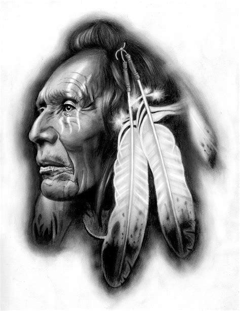 However, both genders partook in the practice. Tattoo Design | Native American warrior by badfish1111 ...