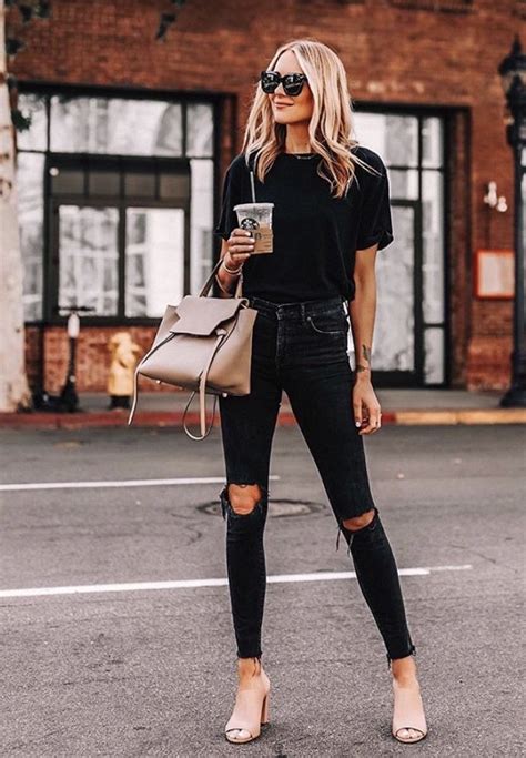 All Black Trendy Casual Outfit In Fashion Jackson Black Ripped