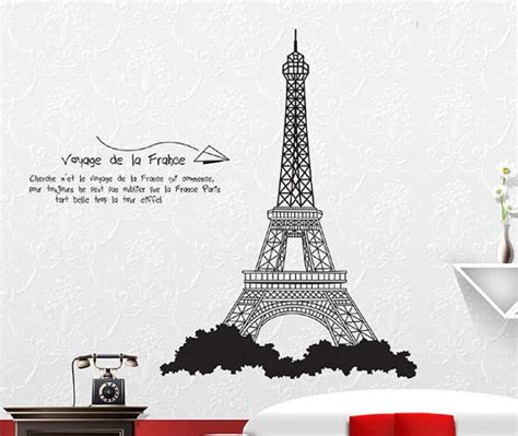 Paris Eiffel Tower Wall Decal Paris Sticker Paris Décor Scenic