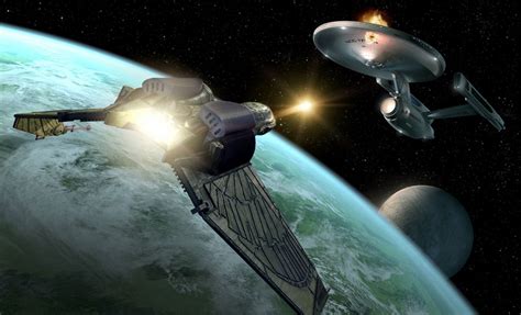 Enterprise Vs Bird Of Prey Star Trek Wallpaper Star Trek Klingon