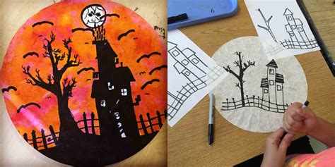 Halloween Silhouette Art Projects For Kids