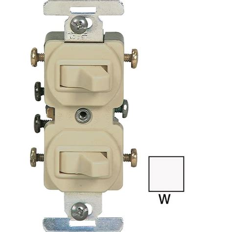 Eaton 3 Way White Led Combination Light Switch In The Light Switches
