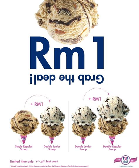 Initially, baskin robbins tested delivery ice cream in los angeles and chicago: Baskin Robbins RM1 Extra Scoop of Ice Cream Promotion 1 ...