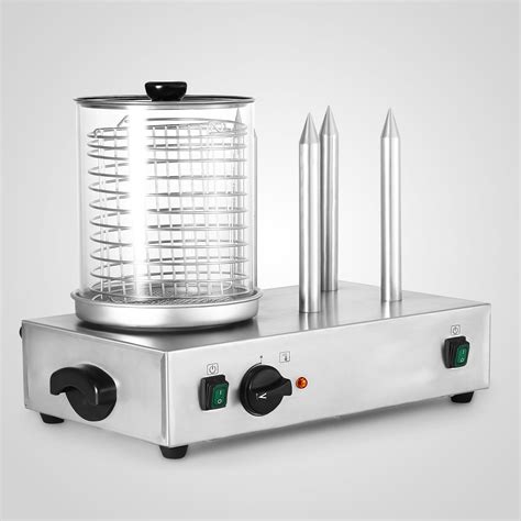 Roll Grill Hot Dog Steamer Sausage Machine Commercial Fastfood Catering