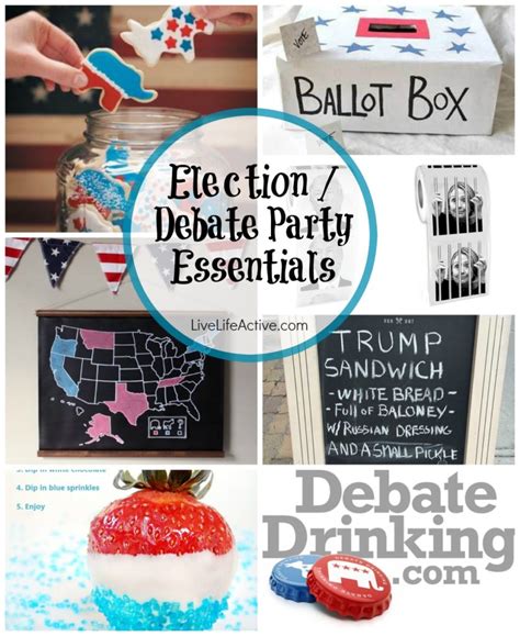 You have to consider all sorts of things when picking a. Debate Party / Election Party Ideas - Live Life Active ...