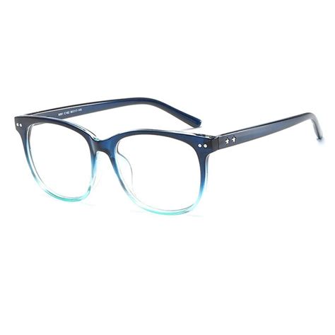unisex stylish square non prescription eyeglasses clear lens eyewear large oversized frame horn