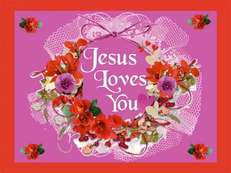 Jesus Loves You Circle Flowers Loves Jesus Hd Wallpaper Peakpx