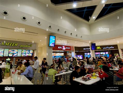 Food Court Deira City Shopping Center Dubai Stock Photo Alamy
