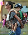 Gisele Bundchen carries her kids Benjamin, 3, and Vivian, 8 months ...
