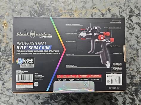 Black Widow By Spectrum Bw Hvlp 17 56152 Professional Hvlp Spray Gun