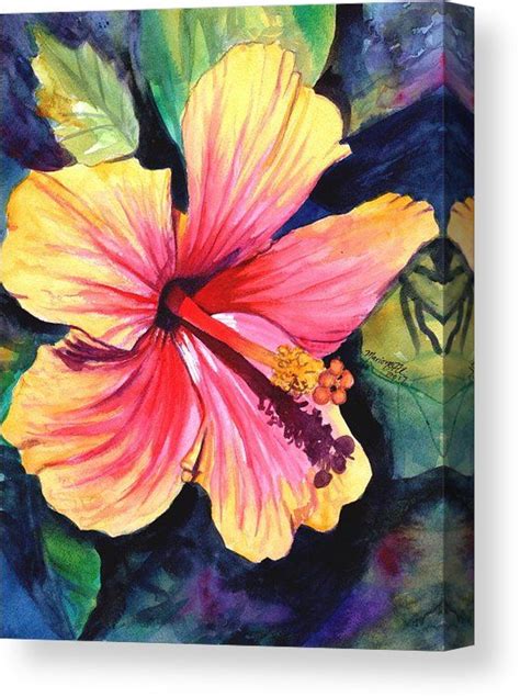 Tropical Bliss Hibiscus 2 Canvas Print Canvas Art By Marionette