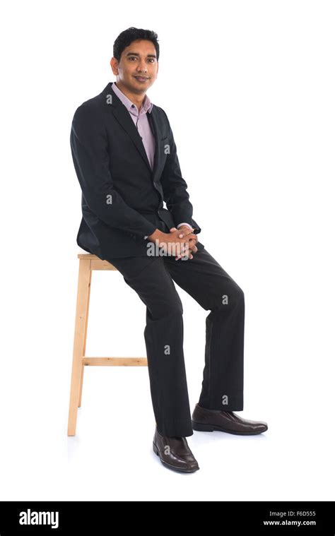 Indian Male Sitting On Chair Stock Photo Alamy