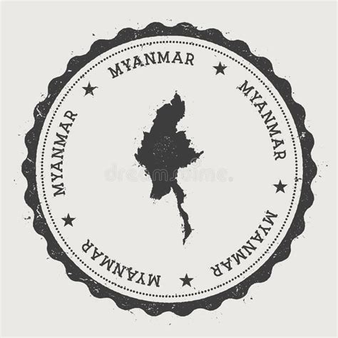 Myanmar Vector Map Sticker Stock Illustrations 128 Myanmar Vector Map