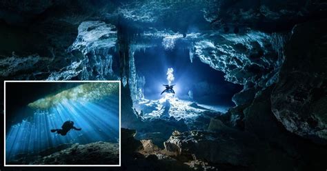 A Divers Stunning Pictures Show Hidden Underwater Caves In Mexico
