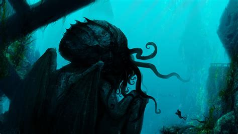 Cthulhu Sea Animals Octopus Divers Wallpapers Hd