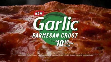 Papa John S Garlic Parmesan Crust Tv Commercial Flavored Pizza Crust Ispot Tv
