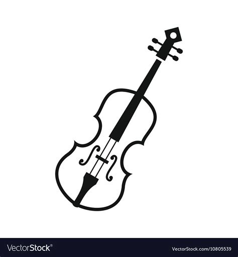Cello Icon In Simple Style Royalty Free Vector Image