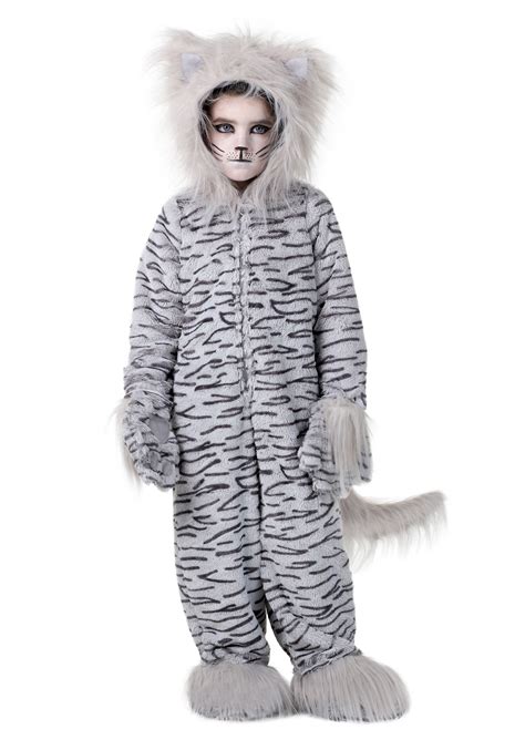 Smiffy my neighbor cat onesie child costume. Deluxe Grey Cat Costume for Kids