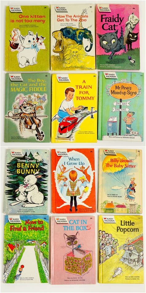 Vintage 1960s Childrens Book 60s Set Of 12 Easy Reader Childrens
