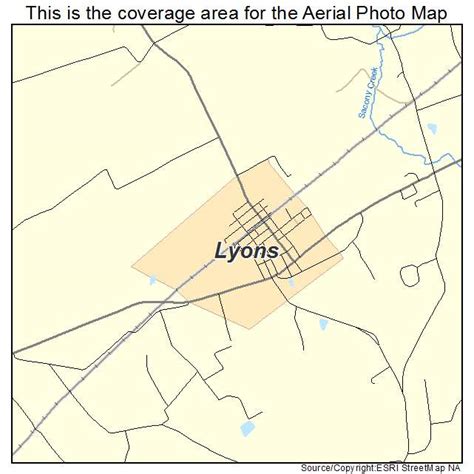 Aerial Photography Map Of Lyons Pa Pennsylvania