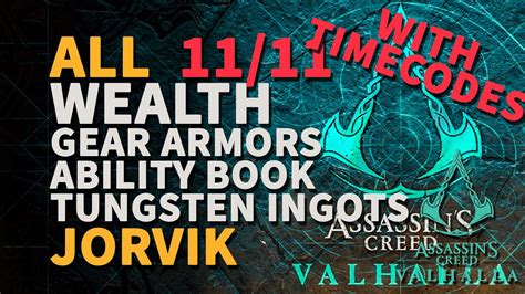 All Jorvik Wealth Assassin S Creed Valhalla Armors Book YouTube