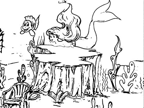 Underwater Scene Coloring Pages Coloring Home