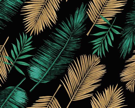 Gold Palm Leaves Wallpapers Top Free Gold Palm Leaves Backgrounds