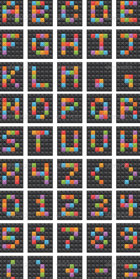 9 Alphabet Letter Squares Template Free Psd Eps Format Download
