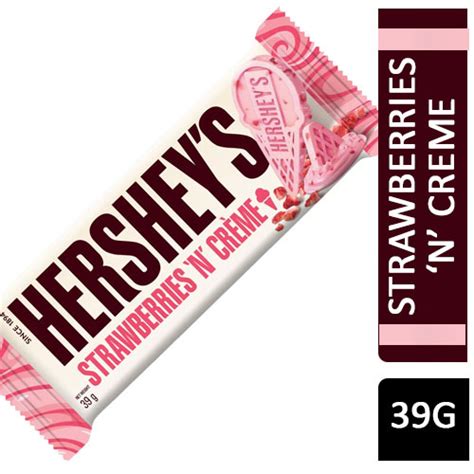 Hersheys Strawberries ‘n Crème Chocolate Bar 39g Online Pound Store