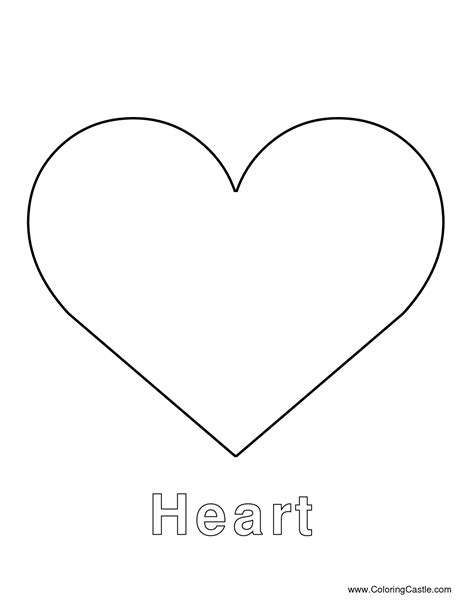 Heart Drawing Outline At Getdrawings Free Download Heart Template And