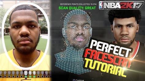 Nba 2k17 Mycareer How To Make A Perfect Face Scan Greatest Face Scan