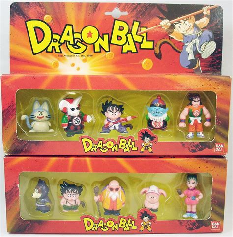 In this animated series, the viewer gets to take part in the main character, gokus, epic adventures as he. Dragonball - Bandai France 1986 - Set of 2 PVC figures ...