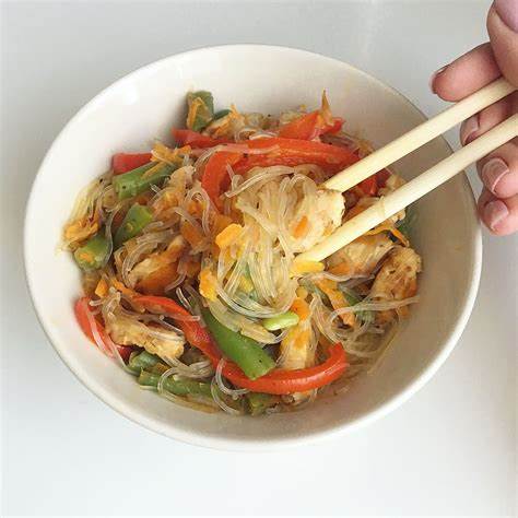 Фунчоза лапша диета ФУНЧОЗА (стеклянная лапша) С КУРИЦЕЙ И ОВОЩАМИ  ФУНЧОЗА (стеклянная лапша) С КУРИЦЕЙ И ОВОЩАМИ  Фунчоза лапша диета