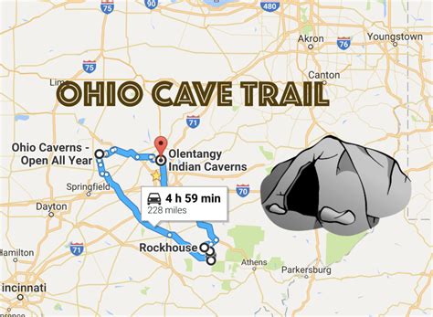 This Map Shows The Shortest Route To 7 Of Ohio S Most Incredible Caves