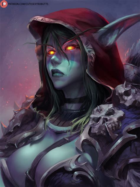 Sylvanas Windrunner Portrait By Cutesexyrobutts Hentai Foundry